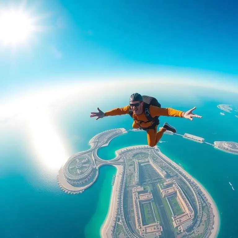 Skydive Dubai Tandem Jump over The Palm