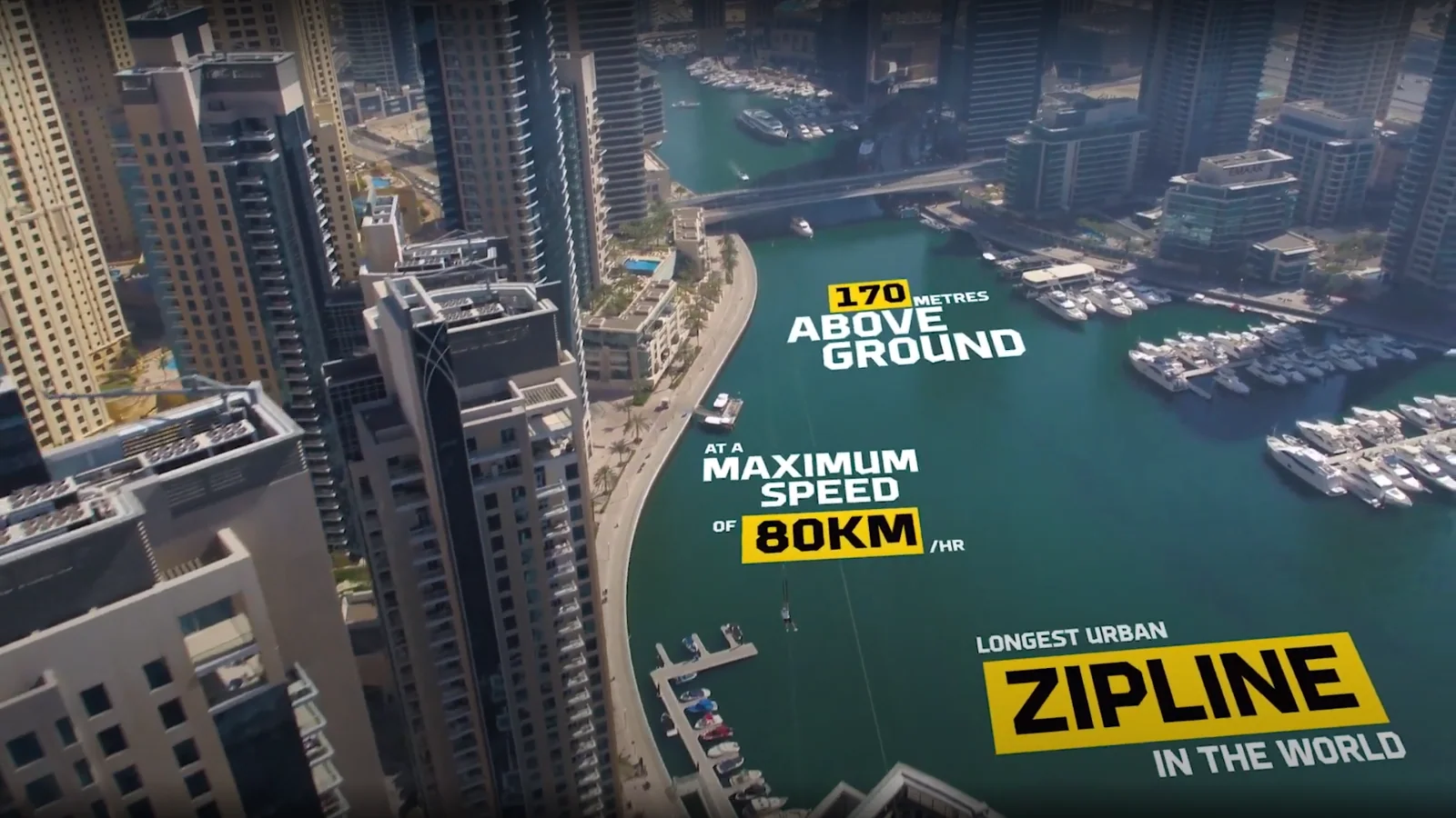 XLine Dubai Marina Zipline